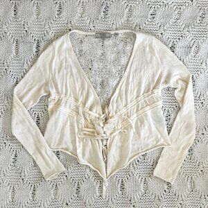 vintage guess crochet cardigan cotton sweater